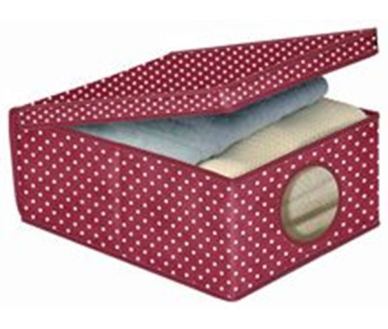 Box of fabric 48x36x19cm Bordeaux