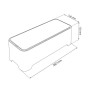 Коробка с крышкой для скрытия проводовi E-Box M 36x14x12cm белый/серый