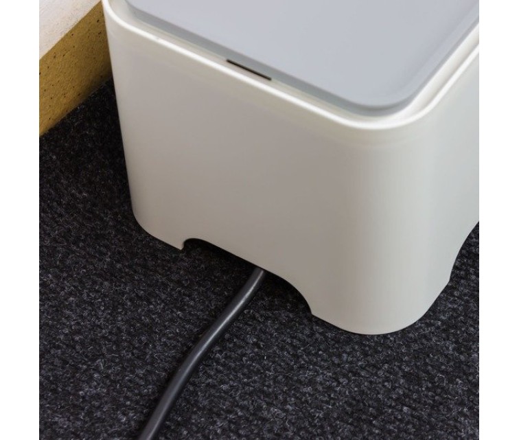 Box with lid for hiding cables E-Box M 36x14x12cm white/grey