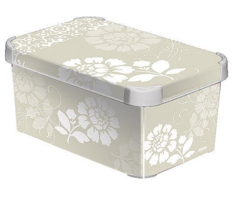 Box with lid Deco Stockholm S 29,5x19,5x13,5cm Romance