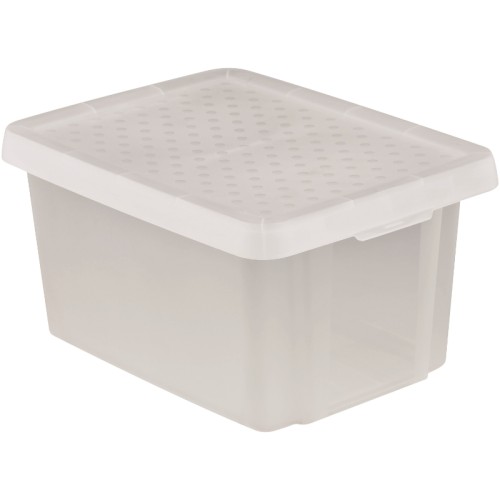 Box with lid Essentials 16L 30x39x21cm transparent Box with lid Essentials 16L 30x39x21cm transparent