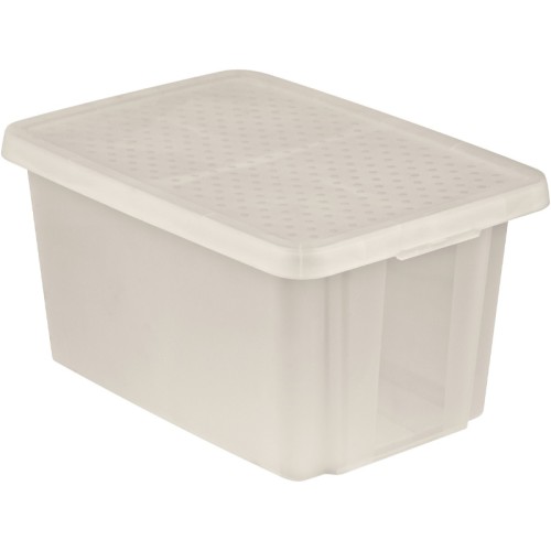 Kaste ar vāku Essentials 45L 40x57x30cm caurspīdīga Kaste ar vāku Essentials 45L 40x57x30cm caurspīdīga