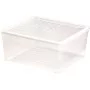 Kaste ar vāku Textile Box 18,5L 39,6x34,3x17,3cm caurspīdīga Kaste ar vāku Textile Box 18,5L 39,6x34,3x17,3cm caurspīdīga