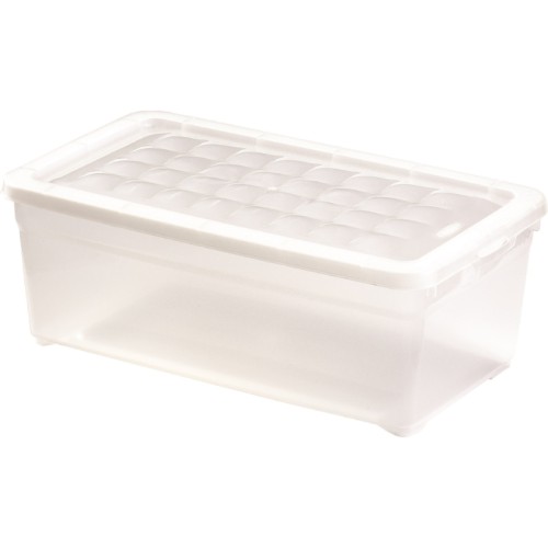 Box with lid Textile Box 5,7L 34,3x19,5x12,5cm transparent Box with lid Textile Box 5,7L 34,3x19,5x12,5cm transparent