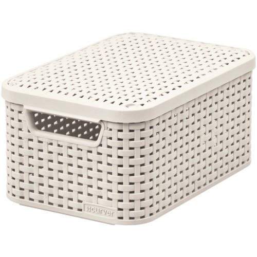 Kaste ar vāku Style S 29,1x19,8x14,2cm krēmkrāsā Kaste ar vāku Style S 29,1x19,8x14,2cm krēmkrāsā