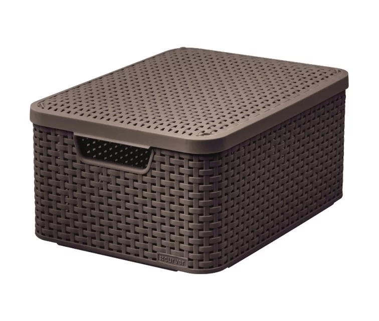 Kaanega karp Style M 39,3x29,3x18,7cm tumepruun Kaanega karp Style M 39,3x29,3x18,7cm tumepruun