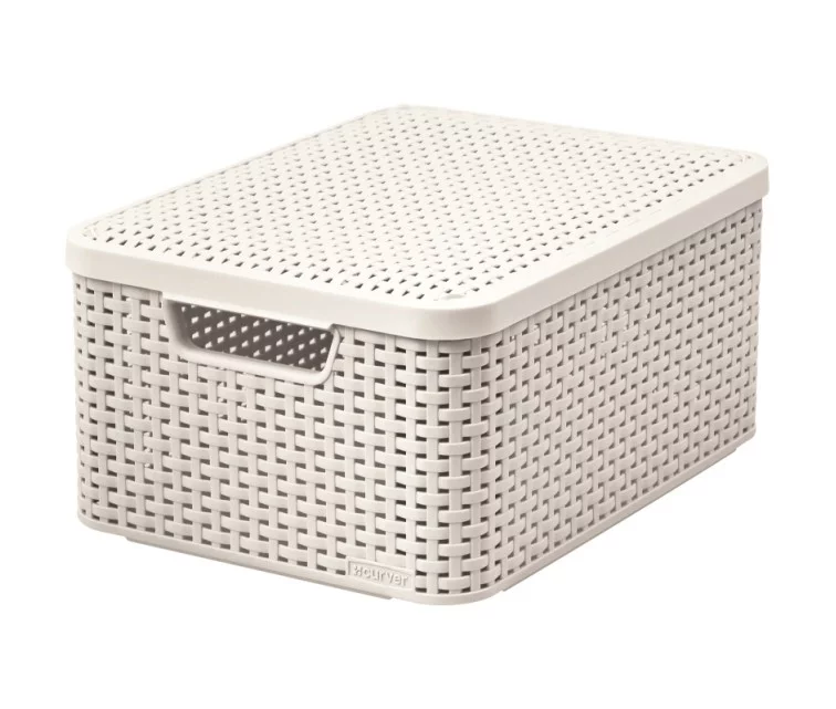 Box with lid Style M 39,3x29,3x18,7cm cream Box with lid Style M 39,3x29,3x18,7cm cream