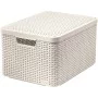Box with lid Style L 43,6x32,6x23cm in cream Box with lid Style L 43,6x32,6x23cm in cream