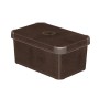 Box with lid Deco Stockholm S 29,5x19,5x13,5cm Leather