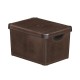 Kaste ar vāku Deco Stockholm L 39,5x29,5x23,5cm Leather Kaste ar vāku Deco Stockholm L 39,5x29,5x23,5cm Leather