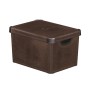Box with lid Deco Stockholm L 39,5x29,5x23,5cm Leather