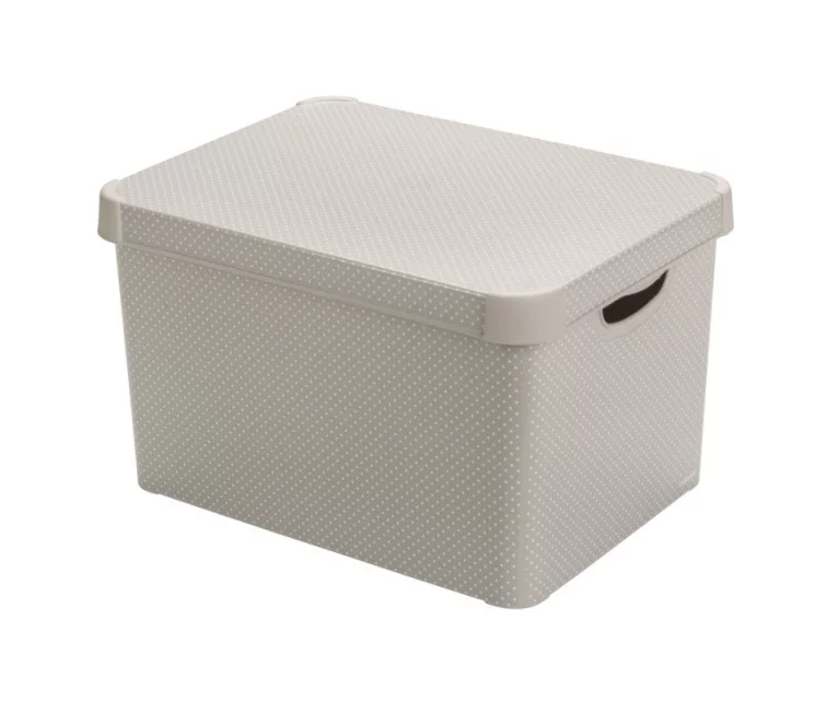 Box with lid Deco Stockholm L 39,5x29,5x23,5cm Dots Box with lid Deco Stockholm L 39,5x29,5x23,5cm Dots