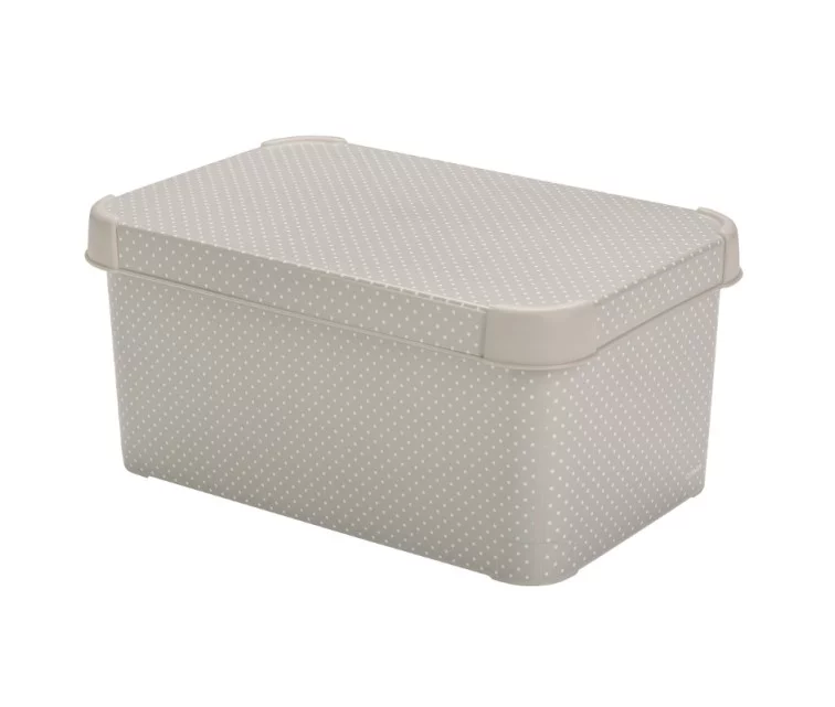 Kast kaane ja käepidemega Deco Stockholm S 29,5x19,5x13,5cm Dots Kast kaane ja käepidemega Deco Stockholm S 29,5x19,5x13,5cm Dots