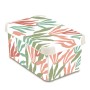 Box with lid Deco Stockholm S 29,5x19,5x13,5cm Modern Leaves