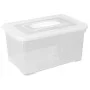 Dėžutė su dangteliu Handy 50L 60x40x28cm skaidrus Dėžutė su dangteliu Handy 50L 60x40x28cm skaidrus