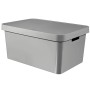Коробка с крышкой Infinity Recycled 45L 56x39x27см серый