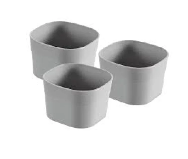 Kastīte-dalītājs komplekts 3gb. Infinity Recycled XS 8x8x5cm pelēka Kastīte-dalītājs komplekts 3gb. Infinity Recycled XS 8x8x5cm pelēka