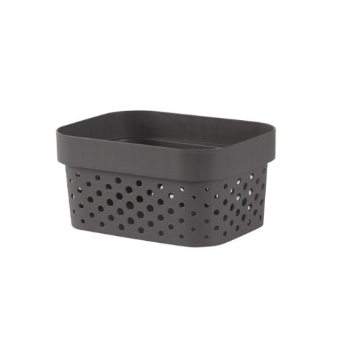 Kaste Infinity Recycled 1,4L 12,5x8,3cm tumši pelēka Kaste Infinity Recycled 1,4L 12,5x8,3cm tumši pelēka