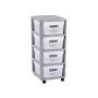 Infinity 4 compartment wheeled chest 11L 30x36x69cm grey/white Infinity 4 compartment wheeled chest 11L 30x36x69cm grey/white