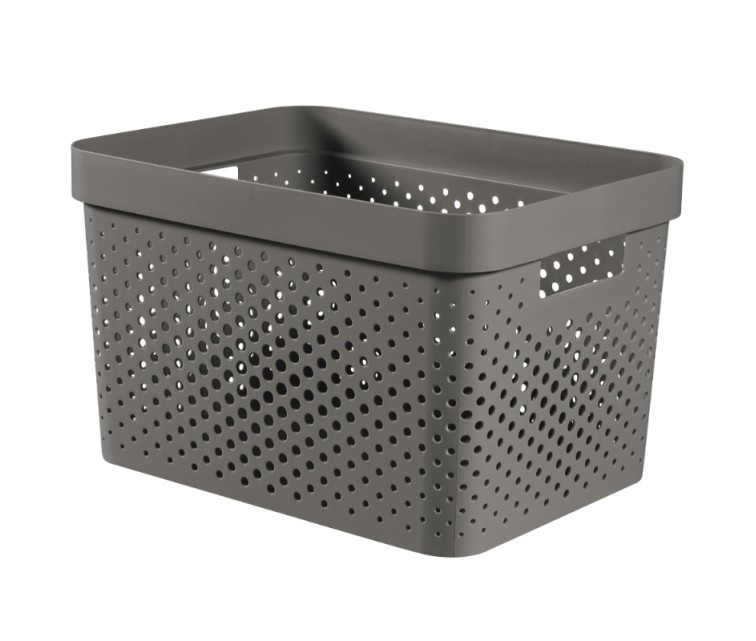 Infinity Recycled Box 17L 36x27x22cm dark grey