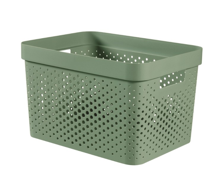 Коробка Infinity Recycled 17L 36x27x22см зеленая