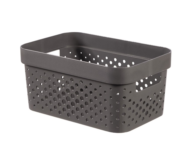 Infinity Recycled Box 4,5L 27x19x12cm dark grey