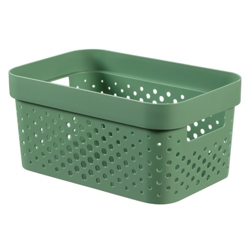 Kaste Infinity Recycled 4,5L 27x19x12cm zaļa Kaste Infinity Recycled 4,5L 27x19x12cm zaļa