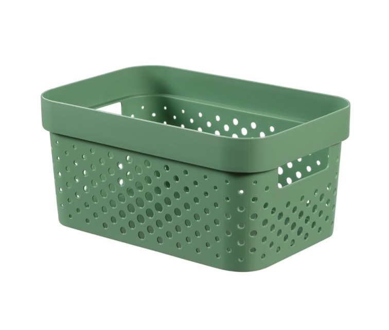 Infinity Recycled Box 4,5L 27x19x12cm green