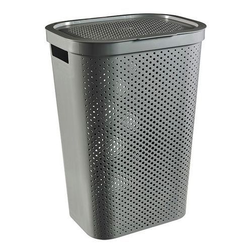 Veļas kaste Infinity Recycled 60L 44x35x60cm tumši pelēka Veļas kaste Infinity Recycled 60L 44x35x60cm tumši pelēka