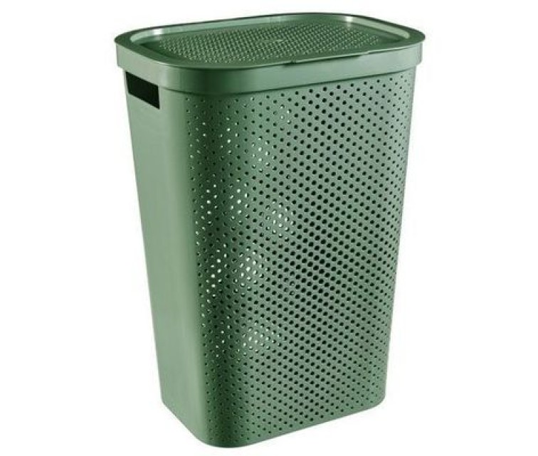 Laundry box Infinity Recycled 60L 44x35x60cm green