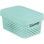 Box with lid Infinity Recycled 4,5L 27x19x12cm light blue