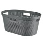 Laundry Basket Infinity Recycled 40L 59x39x27cm dark grey