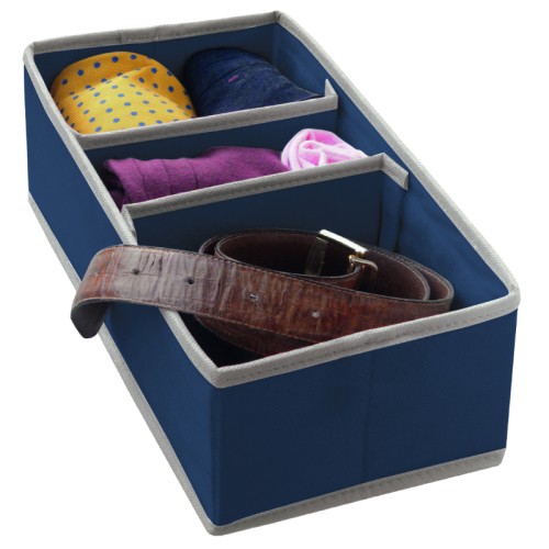 Kaste ar sadaļām M 30,5x15,5x10cm Blue Kaste ar sadaļām M 30,5x15,5x10cm Blue