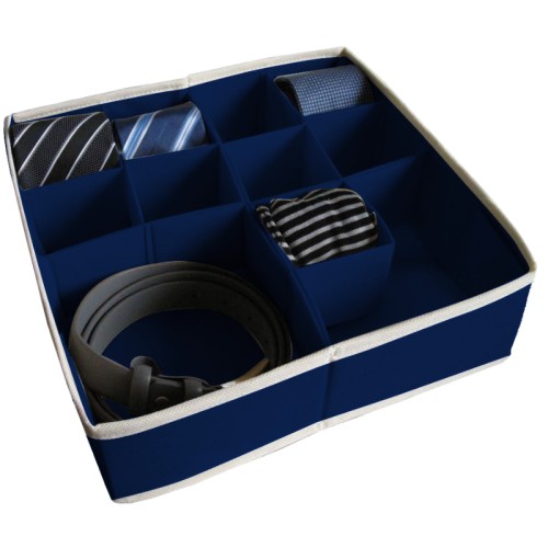 Kaste ar sadaļām L 30,5x30,5x10cm Blue Kaste ar sadaļām L 30,5x30,5x10cm Blue