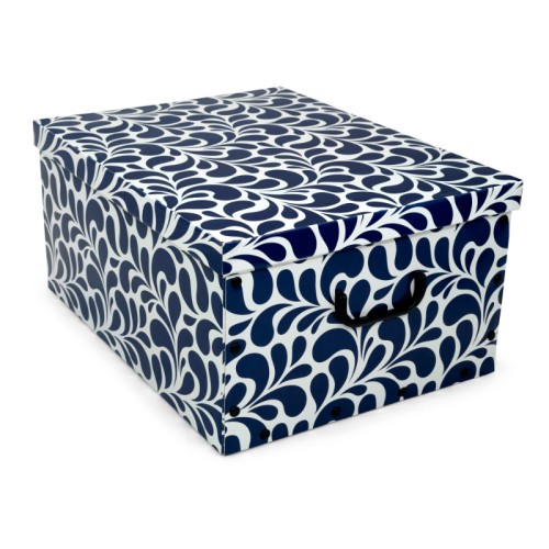 Kaste kartona 49x39x25cm Big Box Goccia asorti, zila/gaiši pelēka/bordo Kaste kartona 49x39x25cm Big Box Goccia asorti, zila/gaiši pelēka/bordo