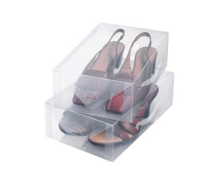 Shoe storage boxes 2pcs. L 34x21x13cm Top Class