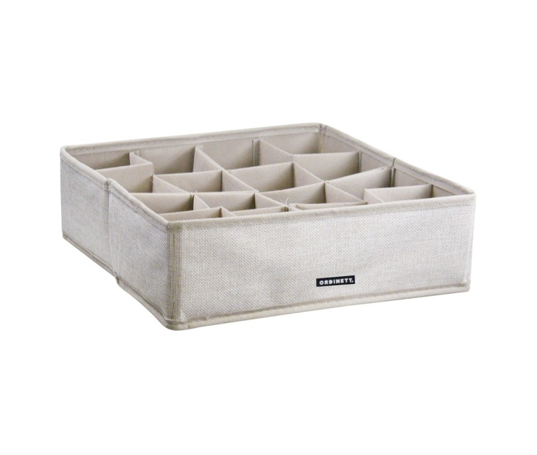 Box with sections 30,5x30,5x10cm Linette