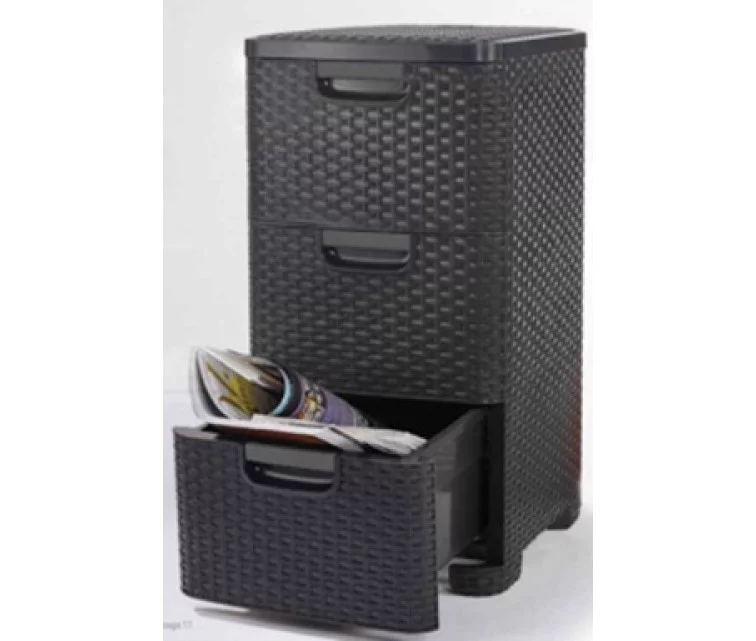 Chest of drawers Style 33x38x60cm dark brown Chest of drawers Style 33x38x60cm dark brown