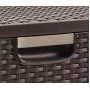 Kumode ar 4 atvilknēm Style 33x38x79cm tumši brūna Kumode ar 4 atvilknēm Style 33x38x79cm tumši brūna
