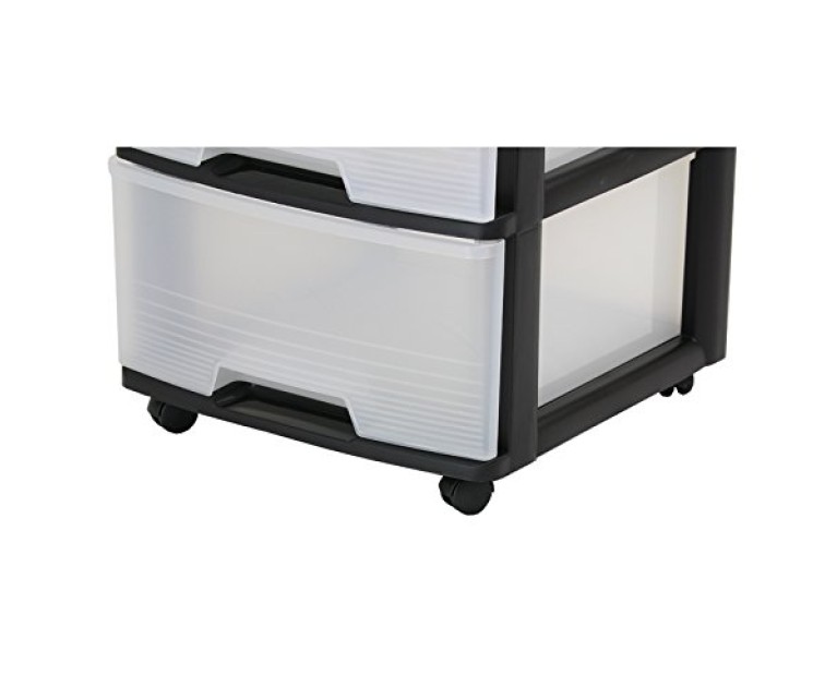 4 Drawer System 20L Drawer System 37x39x80,5cm black/translucent