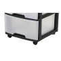 Atvilktņu sistēma ar 3 atvilktnēm 20L Drawer System 37x39x61cm melna/caurspīdīga