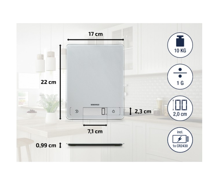 Elektroniskie virtuves svari Page Comfort 300 Slim