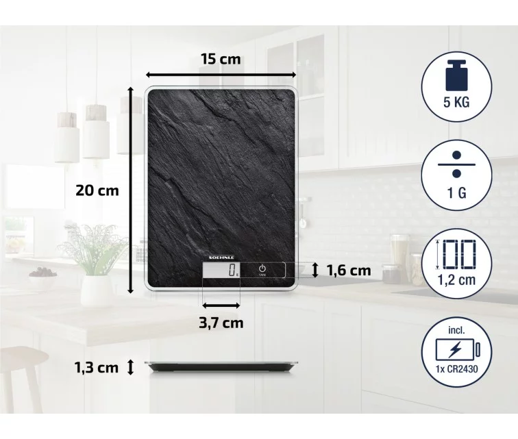 Digitaalne köögikaal Page Compact 300 Slate Soehnle Digitaalne köögikaal Page Compact 300 Slate Soehnle