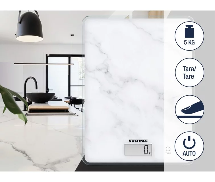 Elektroninės virtuvinės svarstyklės Page Compact 300 Marble Elektroninės virtuvinės svarstyklės Page Compact 300 Marble