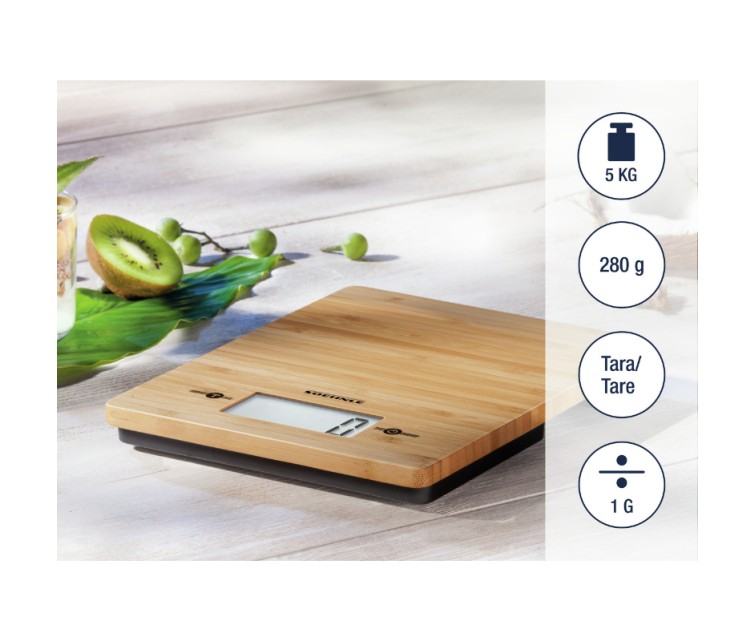 ( DAMAGED PACKAGING ) Electronic kitchen scales Bamboo