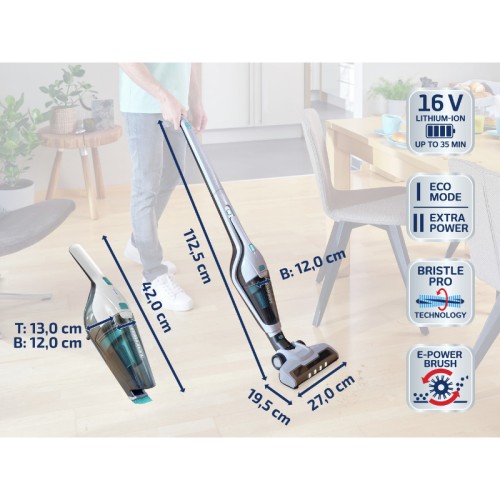 Akumuliatorinis dulkių siurblys LEIFHEIT Rotaro PowerVac 2 in1 16V Akumuliatorinis dulkių siurblys LEIFHEIT Rotaro PowerVac 2 in1 16V