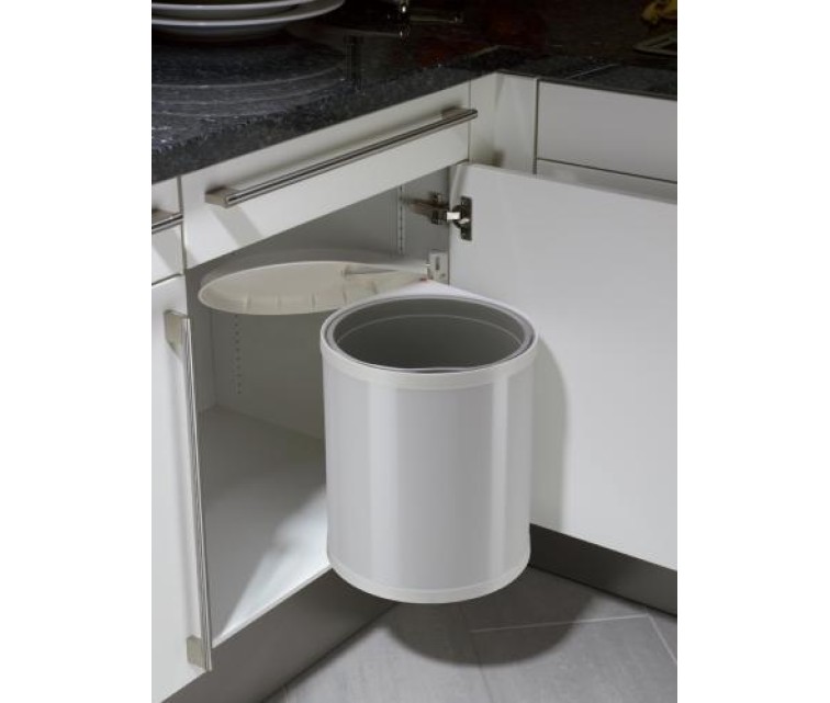 Recessed waste bin Compact-Box M / 15L / white