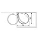 Atkritumu tvertne iebūvējamā Compact-Box M / 15L / nerūsējošā tērauda Atkritumu tvertne iebūvējamā Compact-Box M / 15L / nerūsējošā tērauda