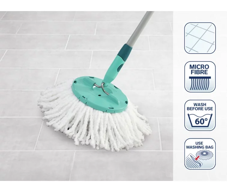 LEIFHEIT Maināmo mopu komplekts 2gab. Clean Twist Disc Mop LEIFHEIT Maināmo mopu komplekts 2gab. Clean Twist Disc Mop