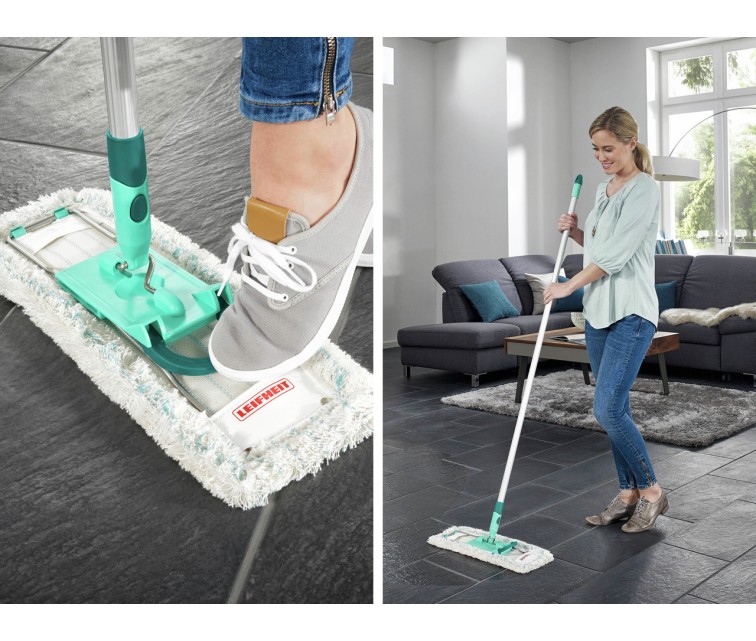 LEIFHEIT Floor Brush with aluminium handle Profi XL cotton plus 42cm